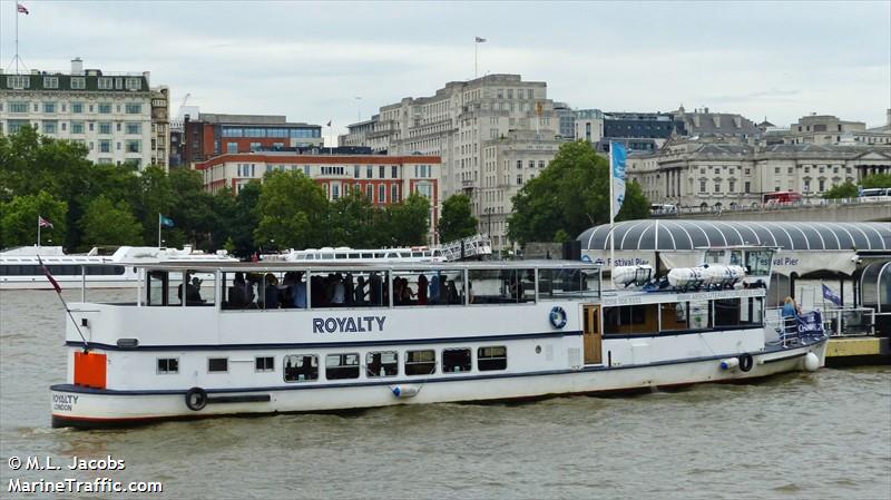royalty (Passenger ship) - IMO , MMSI 235054994, Call Sign MMQX7 under the flag of United Kingdom (UK)