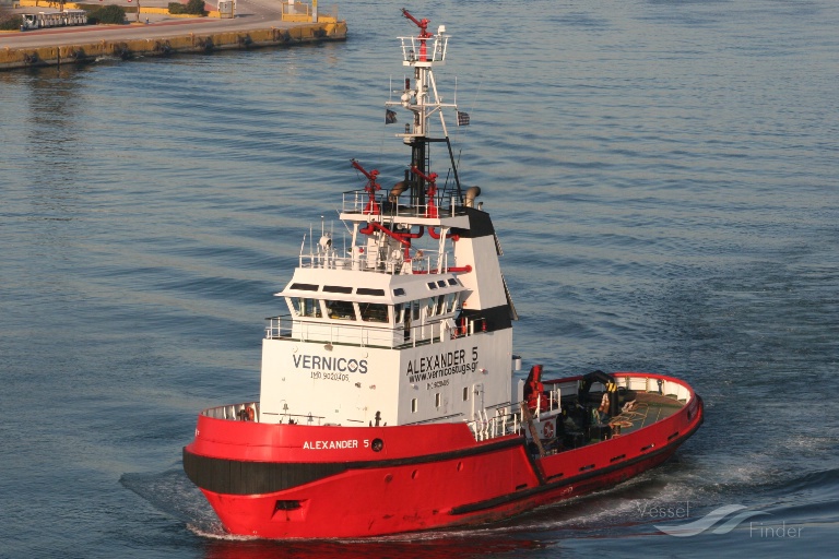 alexander 5 (Tug) - IMO 9020405, MMSI 239634000, Call Sign SV7230 under the flag of Greece