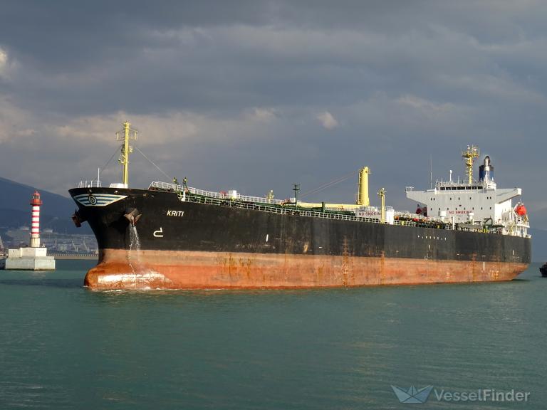 kriti (Crude Oil Tanker) - IMO 9270737, MMSI 241322000, Call Sign SVBZ2 under the flag of Greece