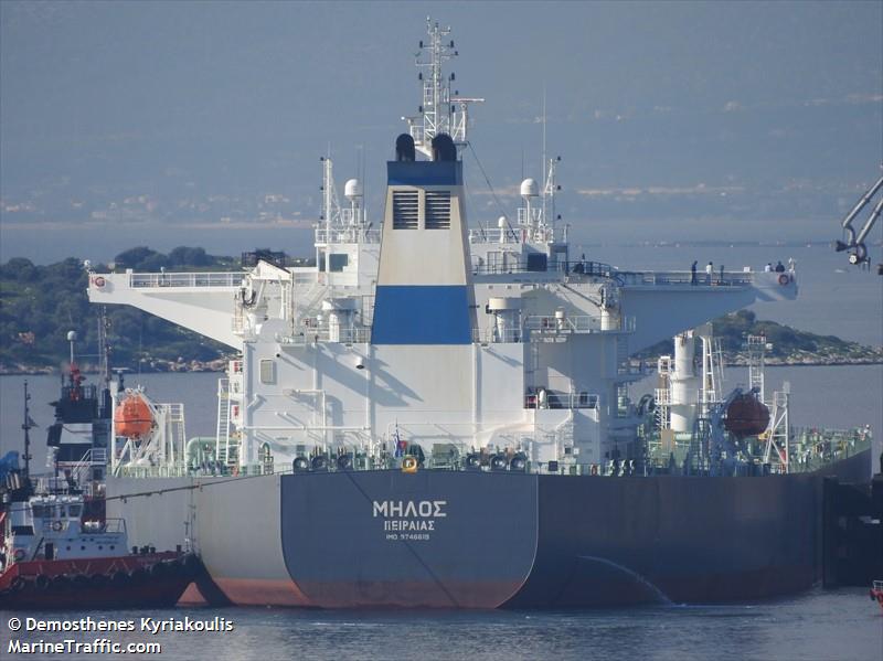 milos (Crude Oil Tanker) - IMO 9746619, MMSI 241468000, Call Sign SVCM8 under the flag of Greece