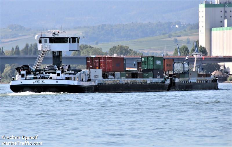 quinto (Cargo ship) - IMO , MMSI 244660843, Call Sign PI7697 under the flag of Netherlands