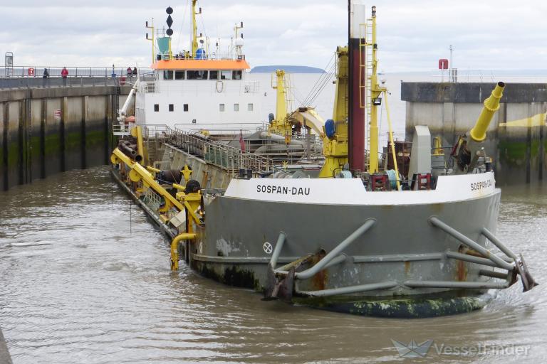 sospan dau (Hopper Dredger) - IMO 7711062, MMSI 244990000, Call Sign PBAL under the flag of Netherlands