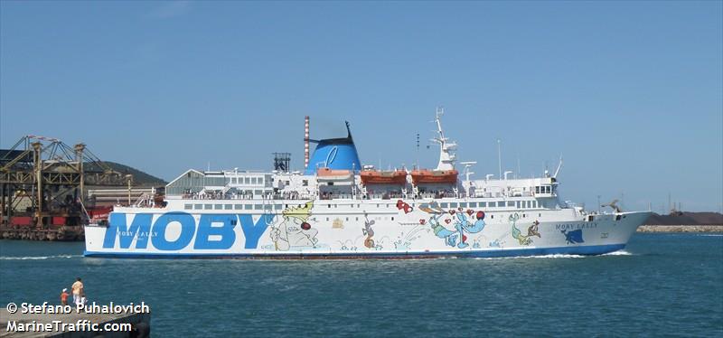 moby baby two (Passenger/Ro-Ro Cargo Ship) - IMO 7360681, MMSI 247616000, Call Sign IBMU under the flag of Italy