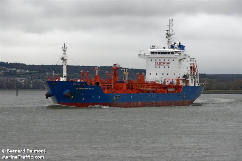 mississippi star (Chemical/Oil Products Tanker) - IMO 9527623, MMSI 248621000, Call Sign 9HA2441 under the flag of Malta