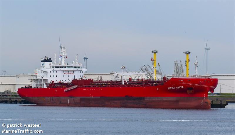 hafnia lotte (Chemical/Oil Products Tanker) - IMO 9732694, MMSI 249329000, Call Sign 9HA4201 under the flag of Malta