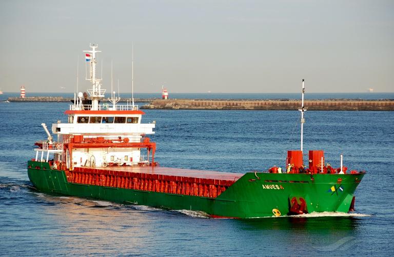 amuesa (General Cargo Ship) - IMO 9320805, MMSI 255802640, Call Sign CQOC under the flag of Madeira