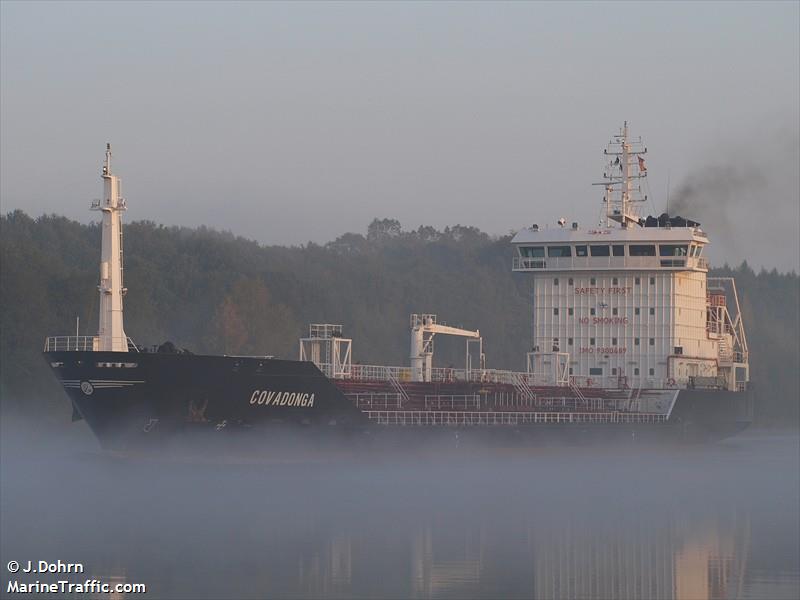 covadonga (Chemical/Oil Products Tanker) - IMO 9300489, MMSI 255803540, Call Sign CQMQ under the flag of Madeira