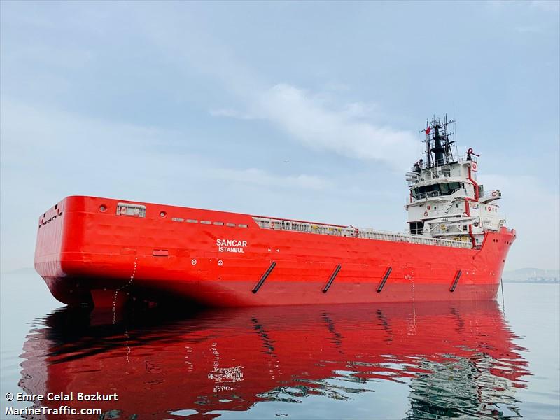 sancar (Offshore Tug/Supply Ship) - IMO 9334545, MMSI 271046708, Call Sign TCA5439 under the flag of Turkey