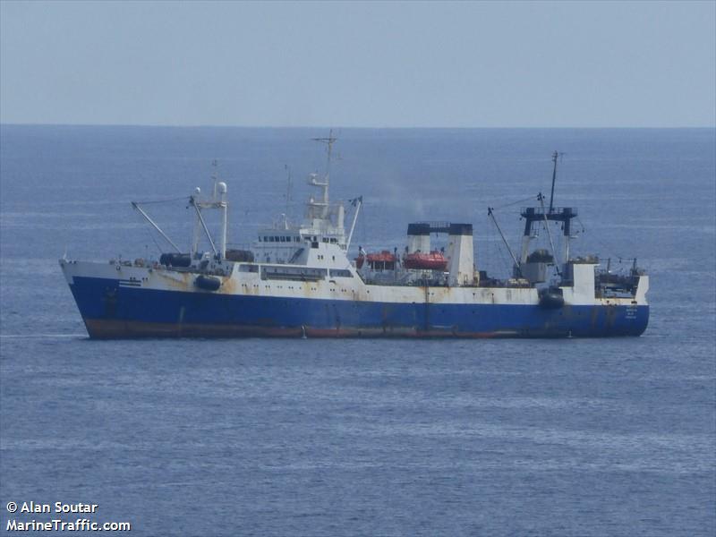 kapitan morgun (Fish Factory Ship) - IMO 9120308, MMSI 275503000, Call Sign YLPN under the flag of Latvia