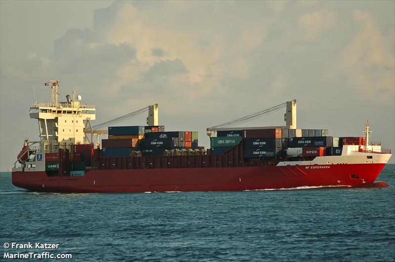 bf esperanza (Container Ship) - IMO 9252785, MMSI 304907000, Call Sign V2BR8 under the flag of Antigua & Barbuda