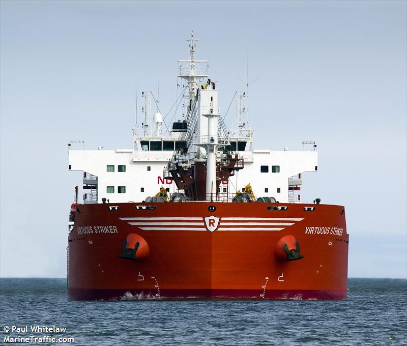 virtuous striker (Bulk Carrier) - IMO 9493690, MMSI 311025100, Call Sign C6XX6 under the flag of Bahamas