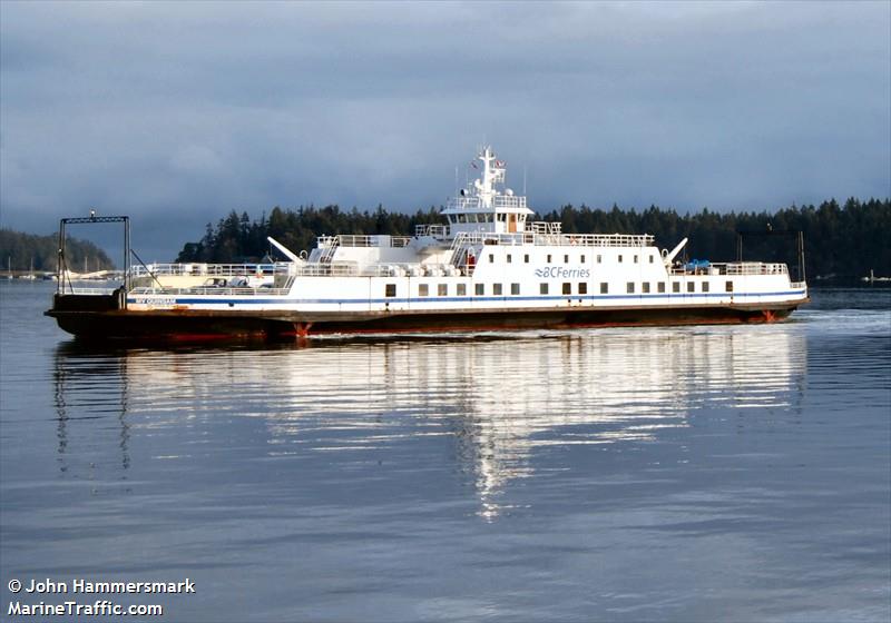 quinsam (Passenger/Ro-Ro Cargo Ship) - IMO 8111386, MMSI 316001266, Call Sign VY6800 under the flag of Canada