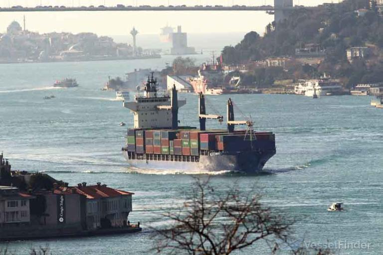 kabul (Container Ship) - IMO 9122473, MMSI 341652000, Call Sign V4BP4 under the flag of St Kitts & Nevis