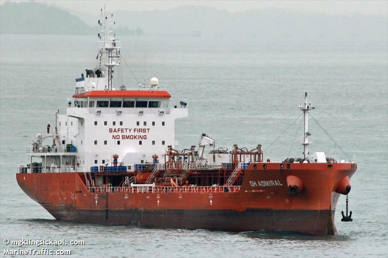 dh admiral (Chemical/Oil Products Tanker) - IMO 9813034, MMSI 477147200, Call Sign VRRG4 under the flag of Hong Kong