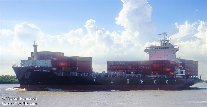 josco shine (Container Ship) - IMO 9815678, MMSI 477154600, Call Sign VRRM7 under the flag of Hong Kong