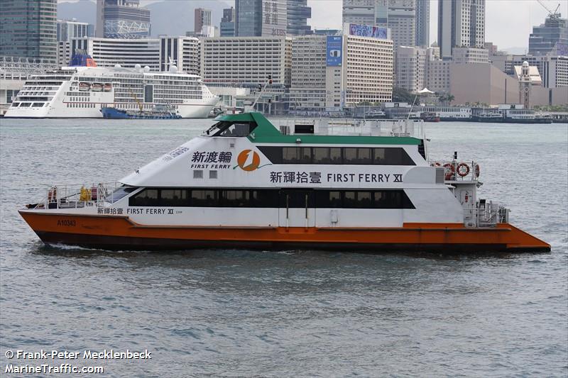 first ferry xi (HSC) - IMO , MMSI 477995033, Call Sign VRS4340 under the flag of Hong Kong