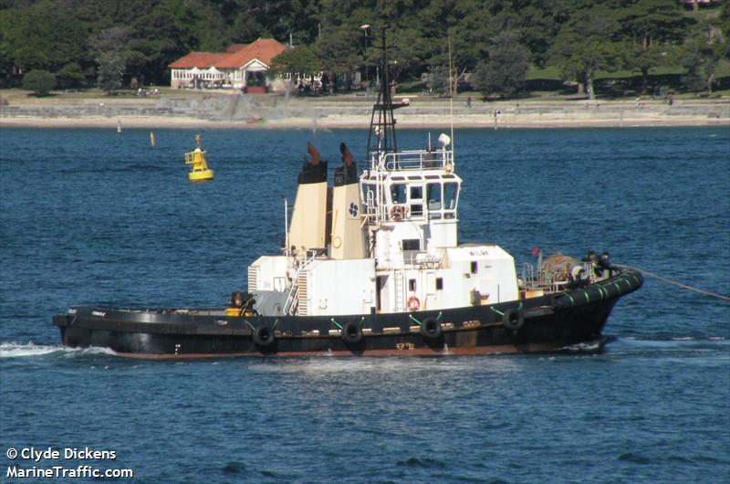 wilga (Tug) - IMO 9018921, MMSI 503528000, Call Sign VNXT under the flag of Australia