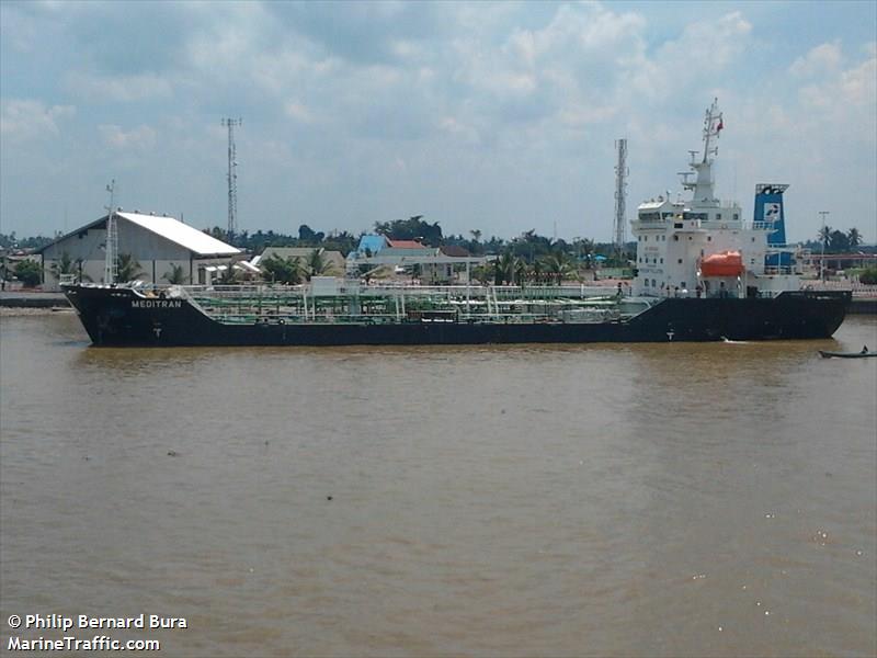 mt.meditran (Oil Products Tanker) - IMO 9601704, MMSI 525008077, Call Sign POTJ under the flag of Indonesia