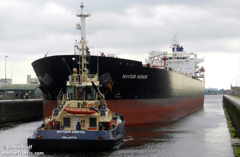 navig8 honor (Crude Oil Tanker) - IMO 9556181, MMSI 538003756, Call Sign V7SZ5 under the flag of Marshall Islands