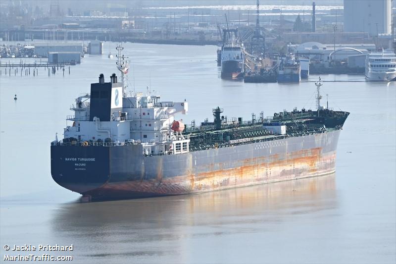 navig8 turquoise (Chemical/Oil Products Tanker) - IMO 9753674, MMSI 538006761, Call Sign V7PQ2 under the flag of Marshall Islands