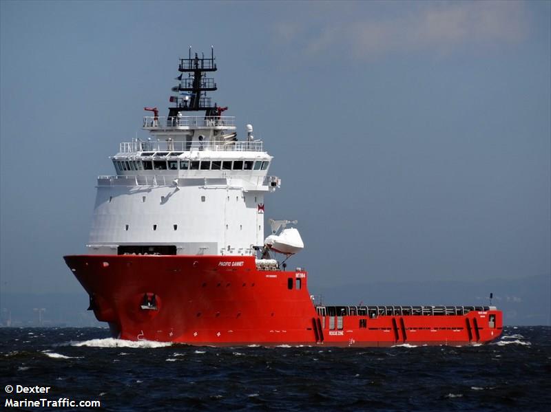 pacific gannet (Offshore Tug/Supply Ship) - IMO 9666883, MMSI 565093000, Call Sign 9VFJ7 under the flag of Singapore