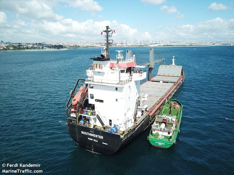 southwester (General Cargo Ship) - IMO 9126728, MMSI 577126000, Call Sign YJWR5 under the flag of Vanuatu
