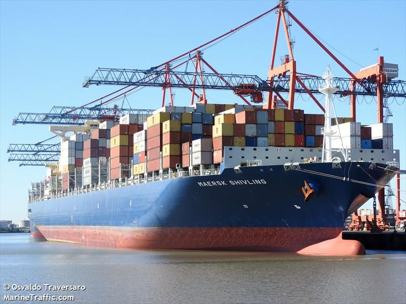 maersk shivling (Container Ship) - IMO 9728253, MMSI 636017104, Call Sign D5JH8 under the flag of Liberia