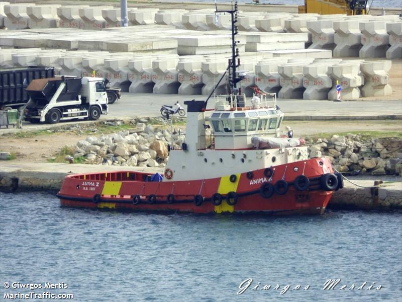 anima z (Tug) - IMO 8616257, MMSI 240066900, Call Sign SVA8127 under the flag of Greece