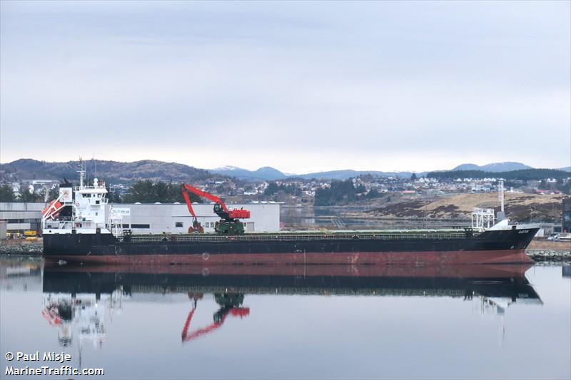 aastun (General Cargo Ship) - IMO 9321407, MMSI 255768000, Call Sign CQLE under the flag of Madeira
