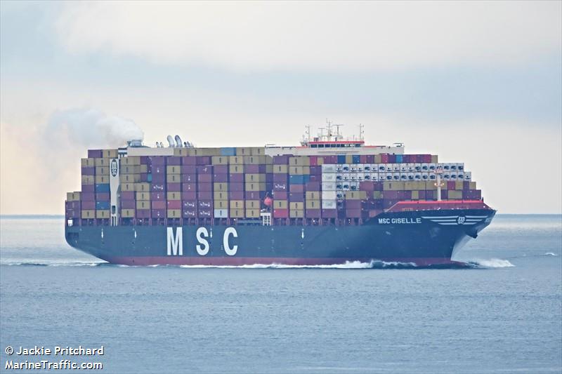 msc giselle (Container Ship) - IMO 9720196, MMSI 255806520, Call Sign CQEY5 under the flag of Madeira
