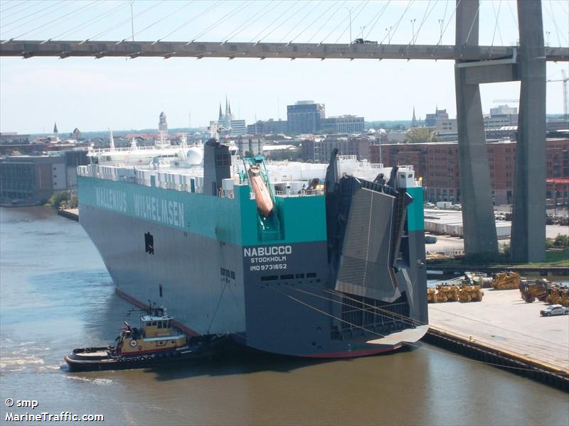 nabucco (Vehicles Carrier) - IMO 9731652, MMSI 265021000, Call Sign SBLU under the flag of Sweden