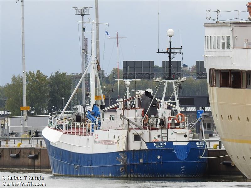 milton (Fishing Vessel) - IMO 7637292, MMSI 276863000, Call Sign ESLV under the flag of Estonia