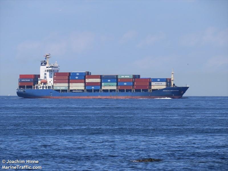 asiatic reunion (Container Ship) - IMO 9404728, MMSI 563120900, Call Sign 9V6959 under the flag of Singapore