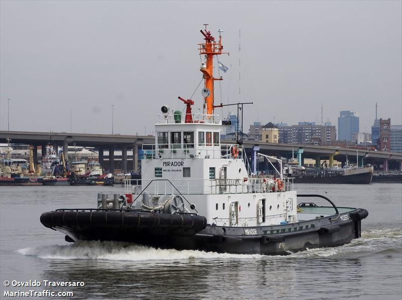 mirador (Tug) - IMO 9223538, MMSI 701006161, Call Sign LW5562 under the flag of Argentina