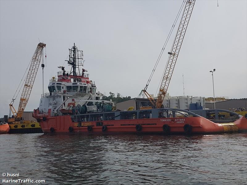temasek. attaka (Offshore Tug/Supply Ship) - IMO 9242780, MMSI 525016315, Call Sign PNPQ under the flag of Indonesia