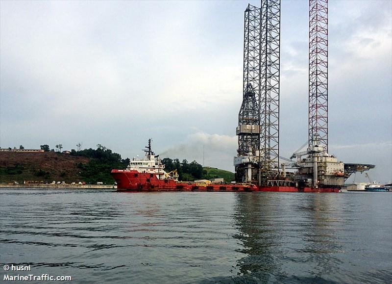 triton arjuna (Offshore Tug/Supply Ship) - IMO 9355836, MMSI 525018395, Call Sign PKEQ under the flag of Indonesia