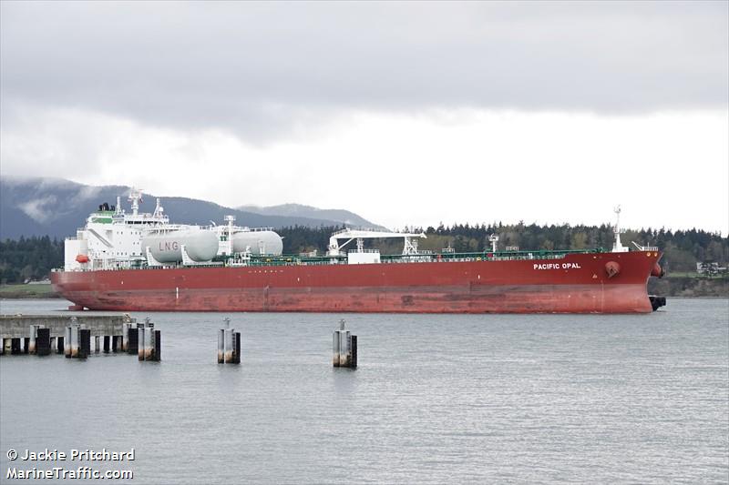 pacific opal (Crude Oil Tanker) - IMO 9893096, MMSI 538009204, Call Sign V7A4446 under the flag of Marshall Islands