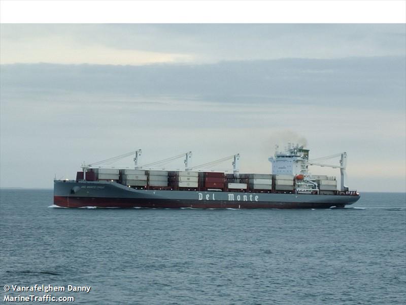 del monte pride (Container Ship) - IMO 9869693, MMSI 538009563, Call Sign V7A4893 under the flag of Marshall Islands