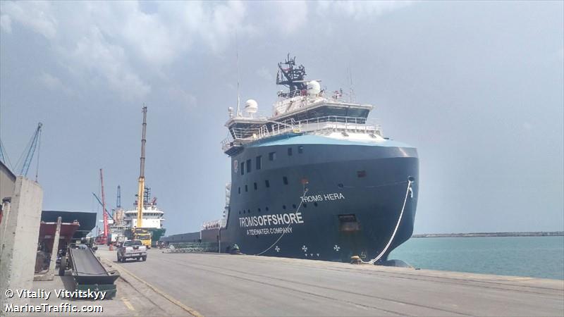 troms hera (Offshore Tug/Supply Ship) - IMO 9732967, MMSI 577409000, Call Sign YJWK4 under the flag of Vanuatu