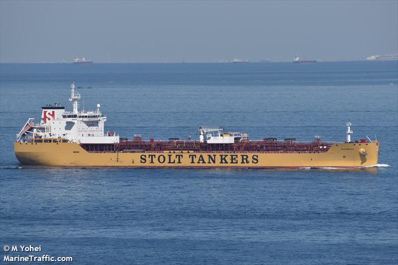 stolt ebony (Chemical/Oil Products Tanker) - IMO 9744908, MMSI 255806423, Call Sign CQEM4 under the flag of Madeira