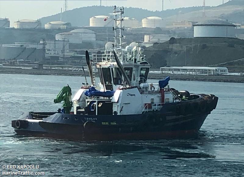 t damla 8 (Tug) - IMO 9880647, MMSI 271046994, Call Sign TCA5611 under the flag of Turkey