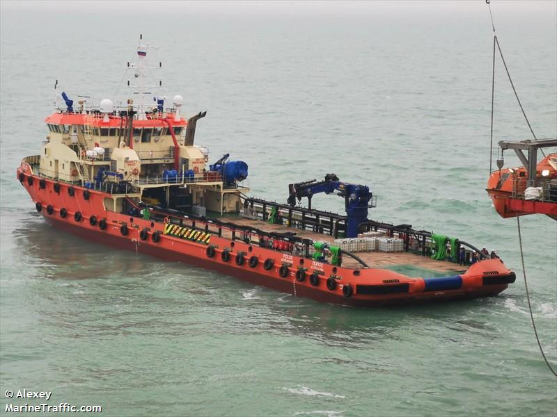 polus (Offshore Tug/Supply Ship) - IMO 9909015, MMSI 273298680, Call Sign UBVW2 under the flag of Russia