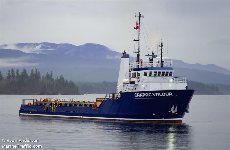 canpac valour (Offshore Tug/Supply Ship) - IMO 9396684, MMSI 316047639, Call Sign CFA3516 under the flag of Canada