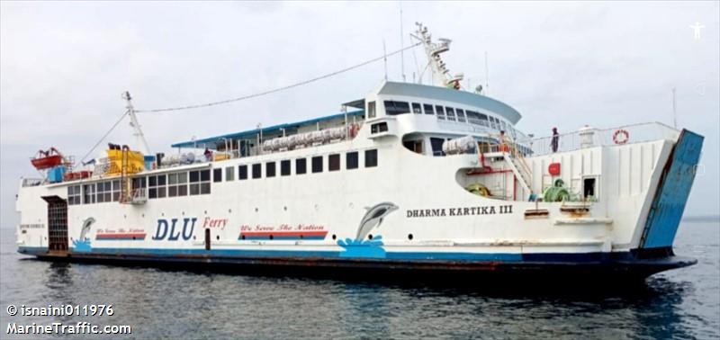 dharma kartika iii (Passenger/Ro-Ro Cargo Ship) - IMO 8815358, MMSI 525005193, Call Sign YCQG under the flag of Indonesia