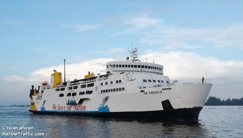 kirana ix (Passenger/Ro-Ro Cargo Ship) - IMO 8220060, MMSI 525015868, Call Sign YBLY under the flag of Indonesia