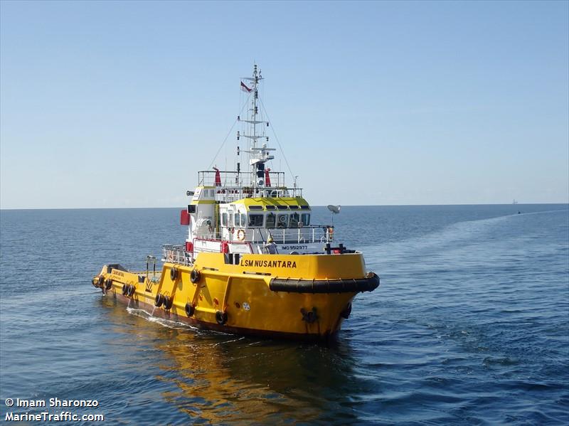 lsm. nusantara (Offshore Tug/Supply Ship) - IMO 9512977, MMSI 525016717, Call Sign POSD under the flag of Indonesia