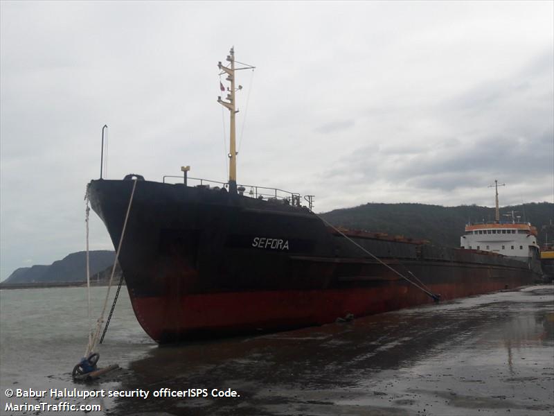 sefora (General Cargo Ship) - IMO 7305112, MMSI 613401100, Call Sign TJMC731 under the flag of Cameroon