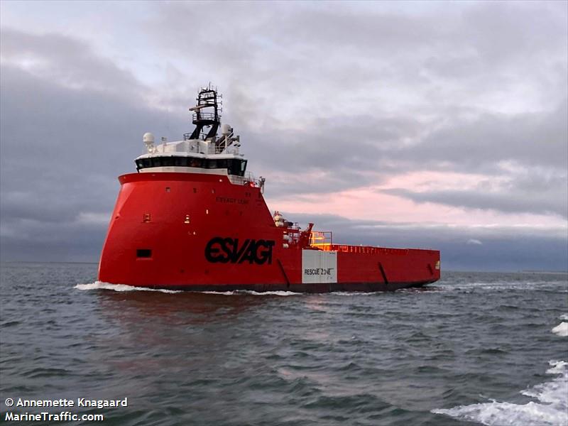 esvagt leah (Offshore Tug/Supply Ship) - IMO 9613692, MMSI 219029726, Call Sign OZDT2 under the flag of Denmark