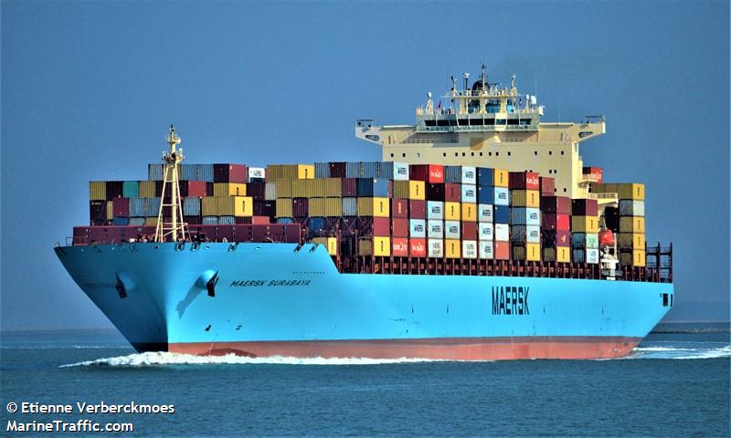 maersk surabaya (Container Ship) - IMO 9330068, MMSI 219029762, Call Sign OZSO2 under the flag of Denmark