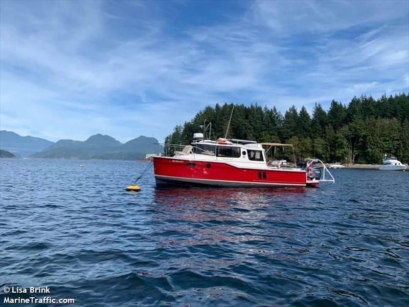 simply red (Pleasure craft) - IMO , MMSI 316047057 under the flag of Canada